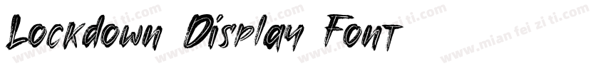Lockdown Display Font字体转换